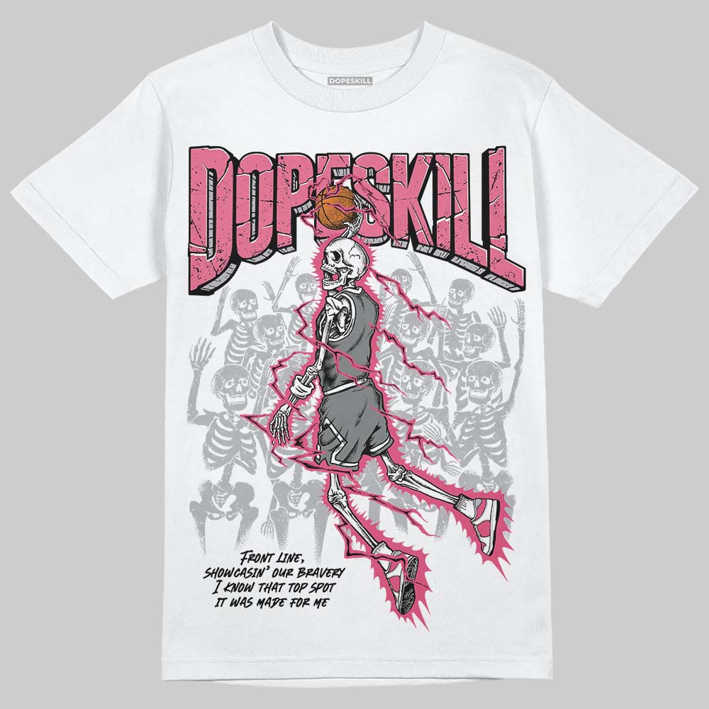 White Fluo Pink superstreetwear T-Shirt Thunder Dunk Graphic