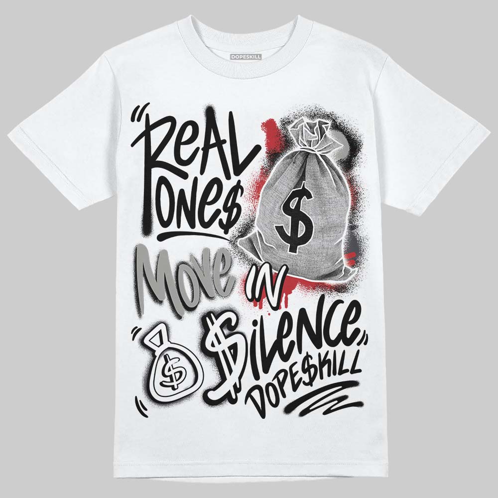 Black Cat 3s superstreetwear T-Shirt Real Ones Move In Silence Graphic