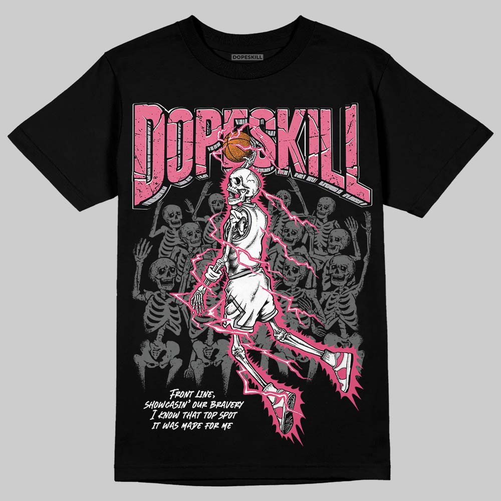 White Fluo Pink superstreetwear T-Shirt Thunder Dunk Graphic