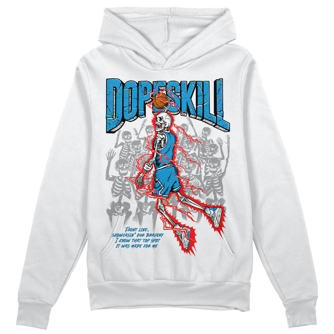 Military Blue 4s superstreetwear Hoodie Sweatshirt Thunder Dunk Graphic