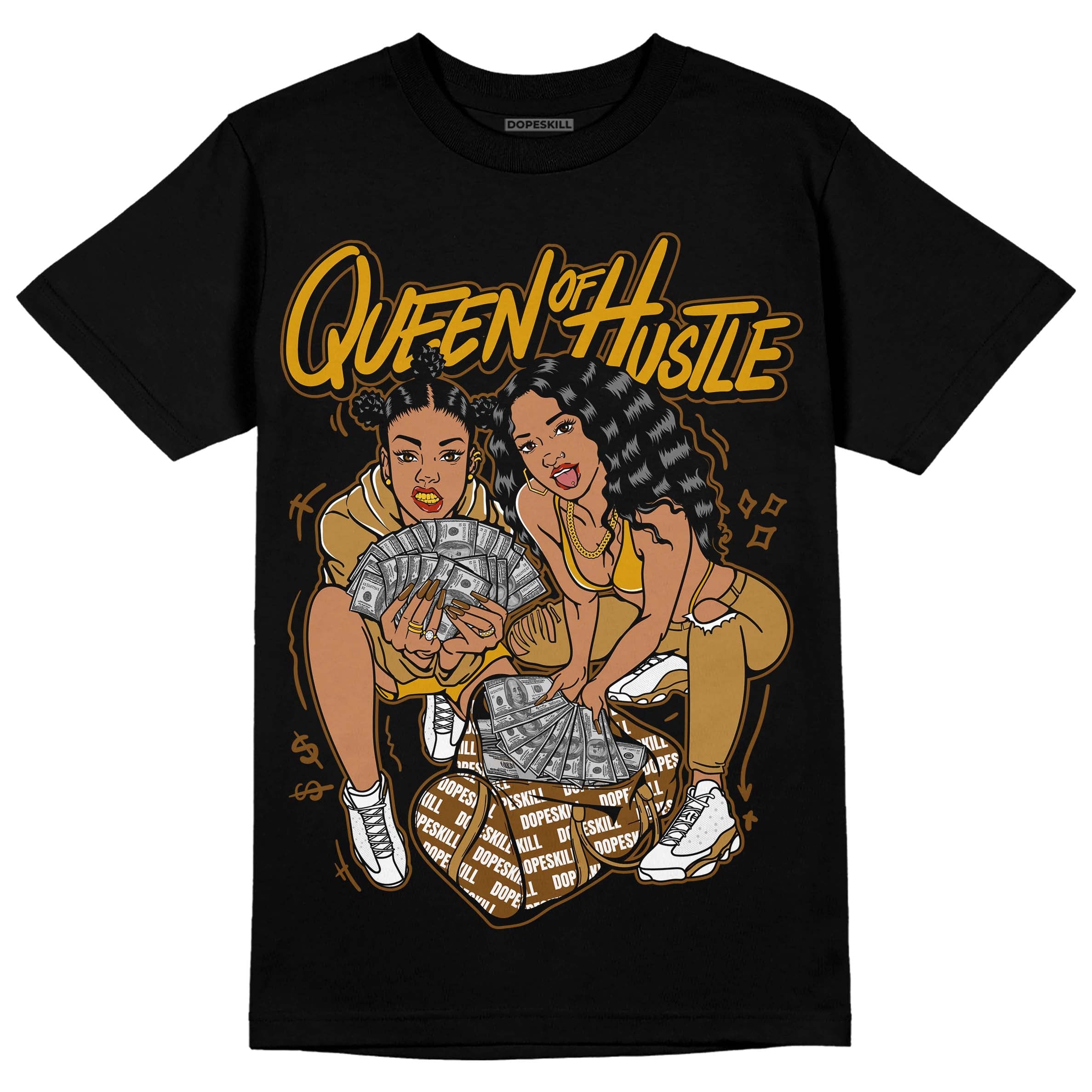 Wheat 13s superstreetwear T-Shirt Queen Of Hustle Graphic