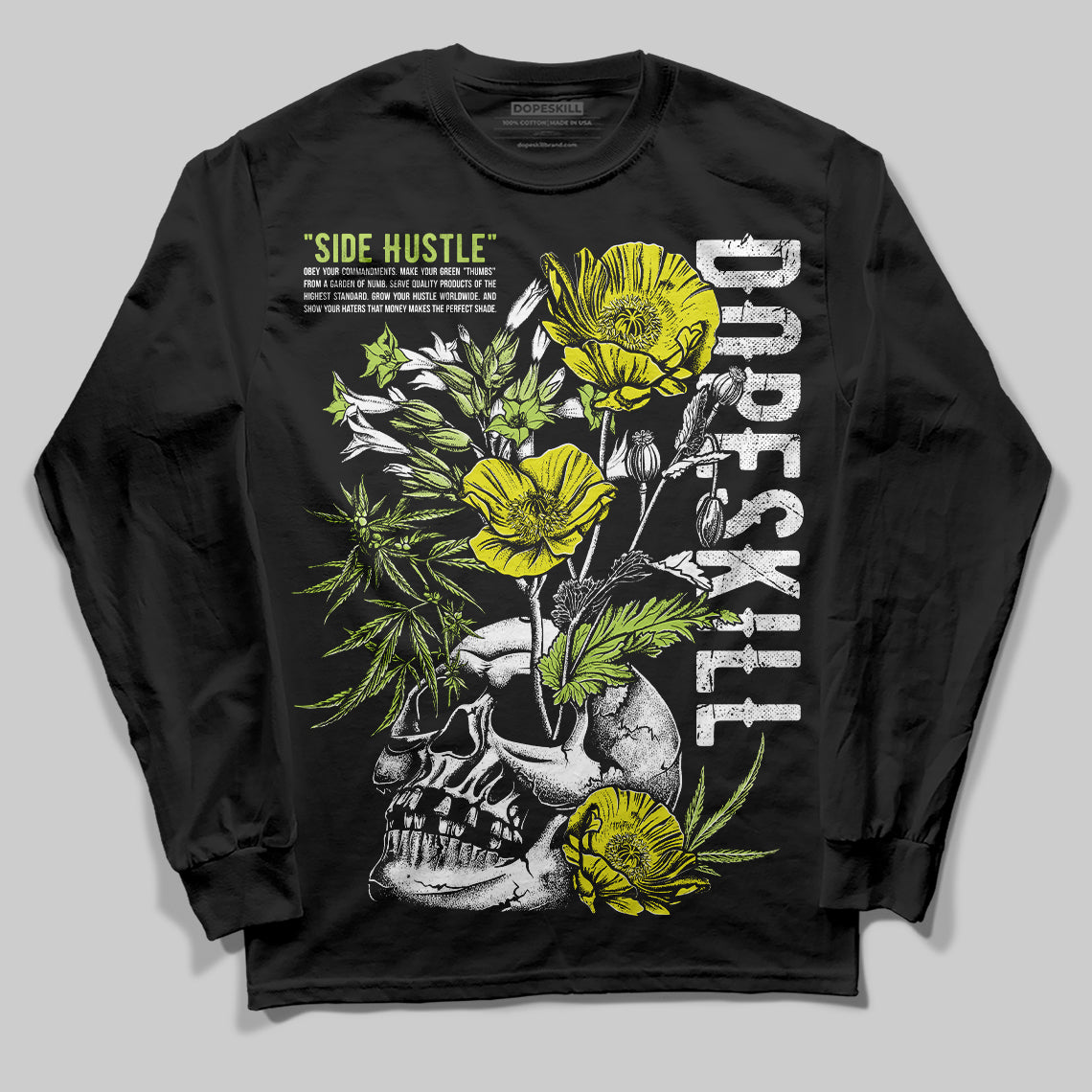 Bright Cactus 13s superstreetwear Long Sleeve T-Shirt Side Hustle Graphic