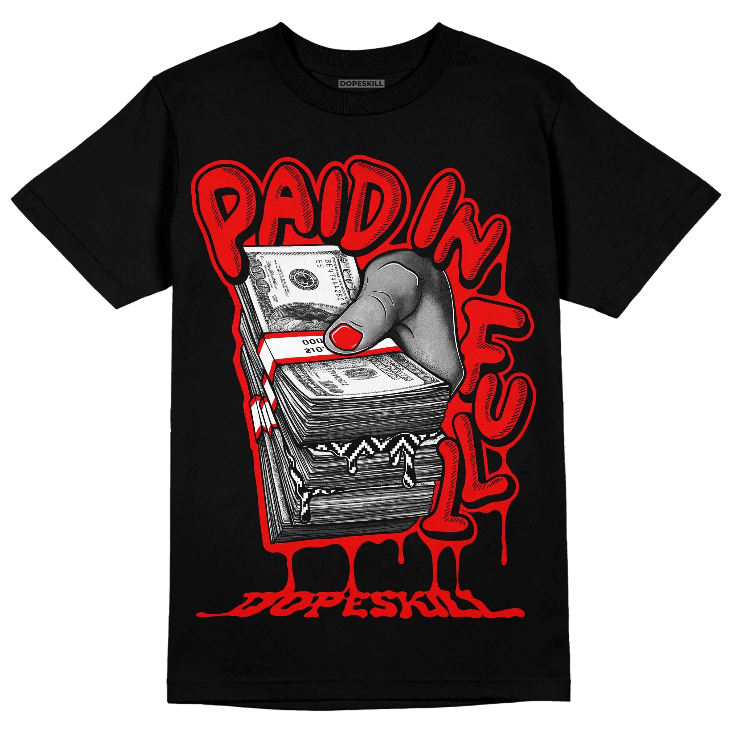 Cherry 12s superstreetwear T-Shirt Paid In Full Graphic