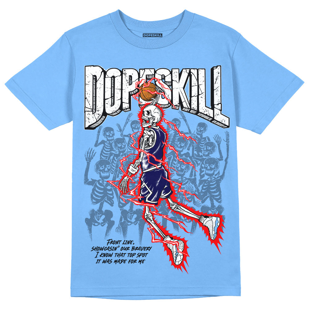 Powder Blue 9s superstreetwear Sky Blue T-shirt Thunder Dunk Graphic