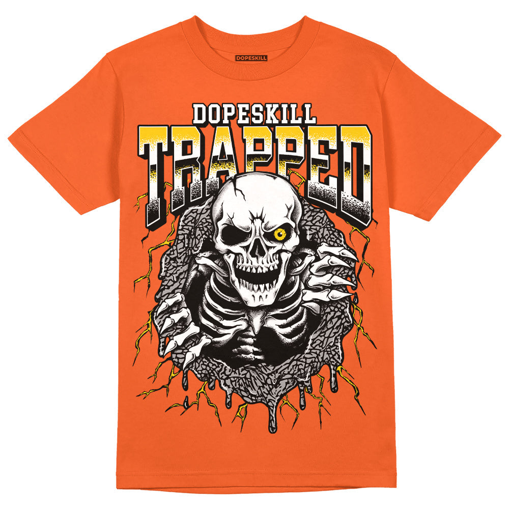 Georgia Peach 3s superstreetwear Orange T-shirt Trapped Halloween Graphic