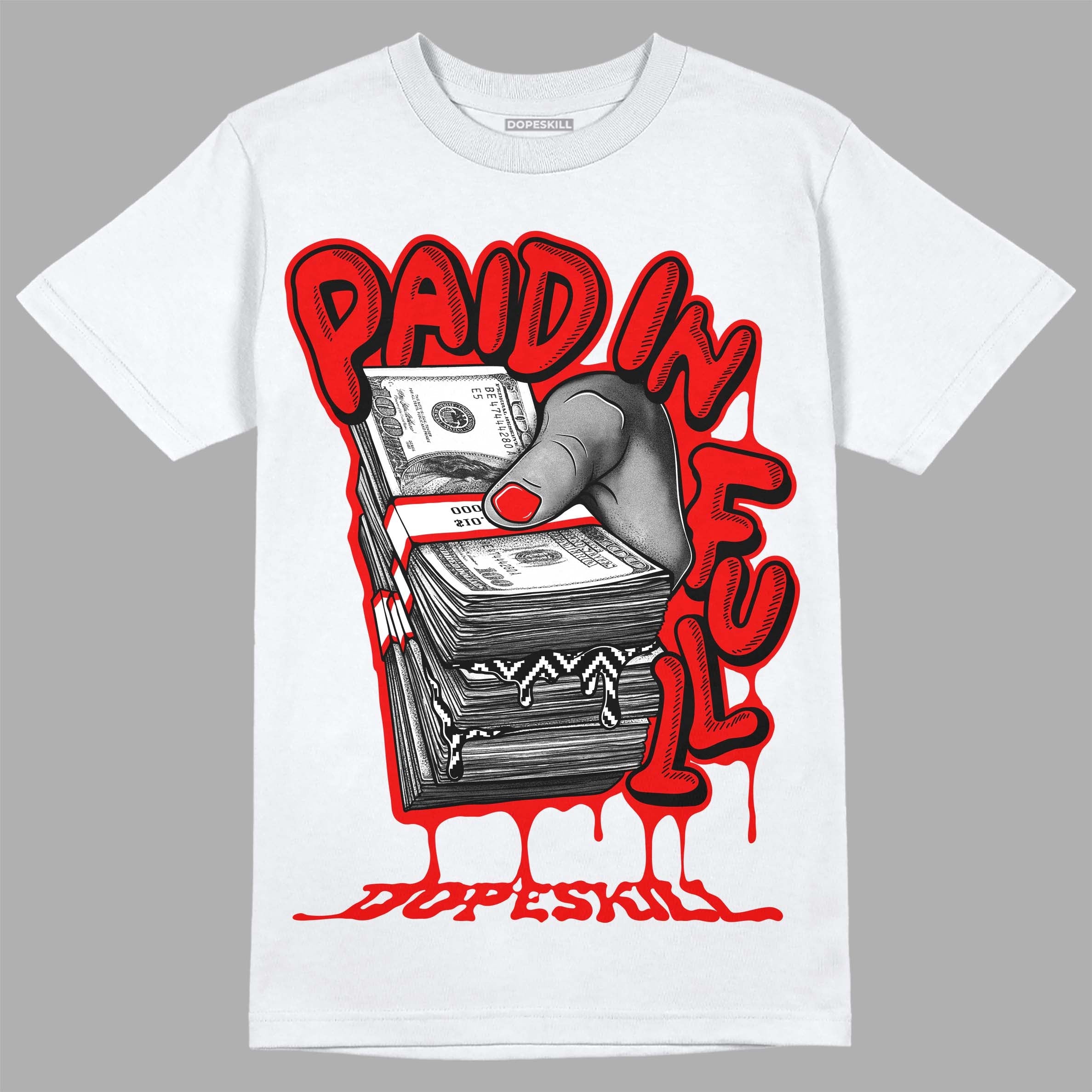Cherry 12s superstreetwear T-Shirt Paid In Full Graphic