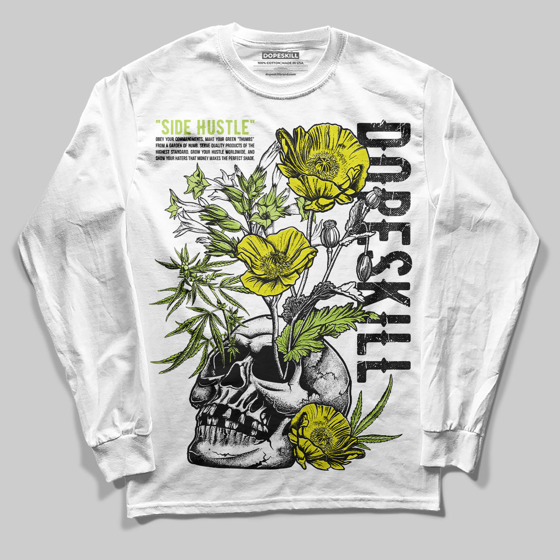 Bright Cactus 13s superstreetwear Long Sleeve T-Shirt Side Hustle Graphic