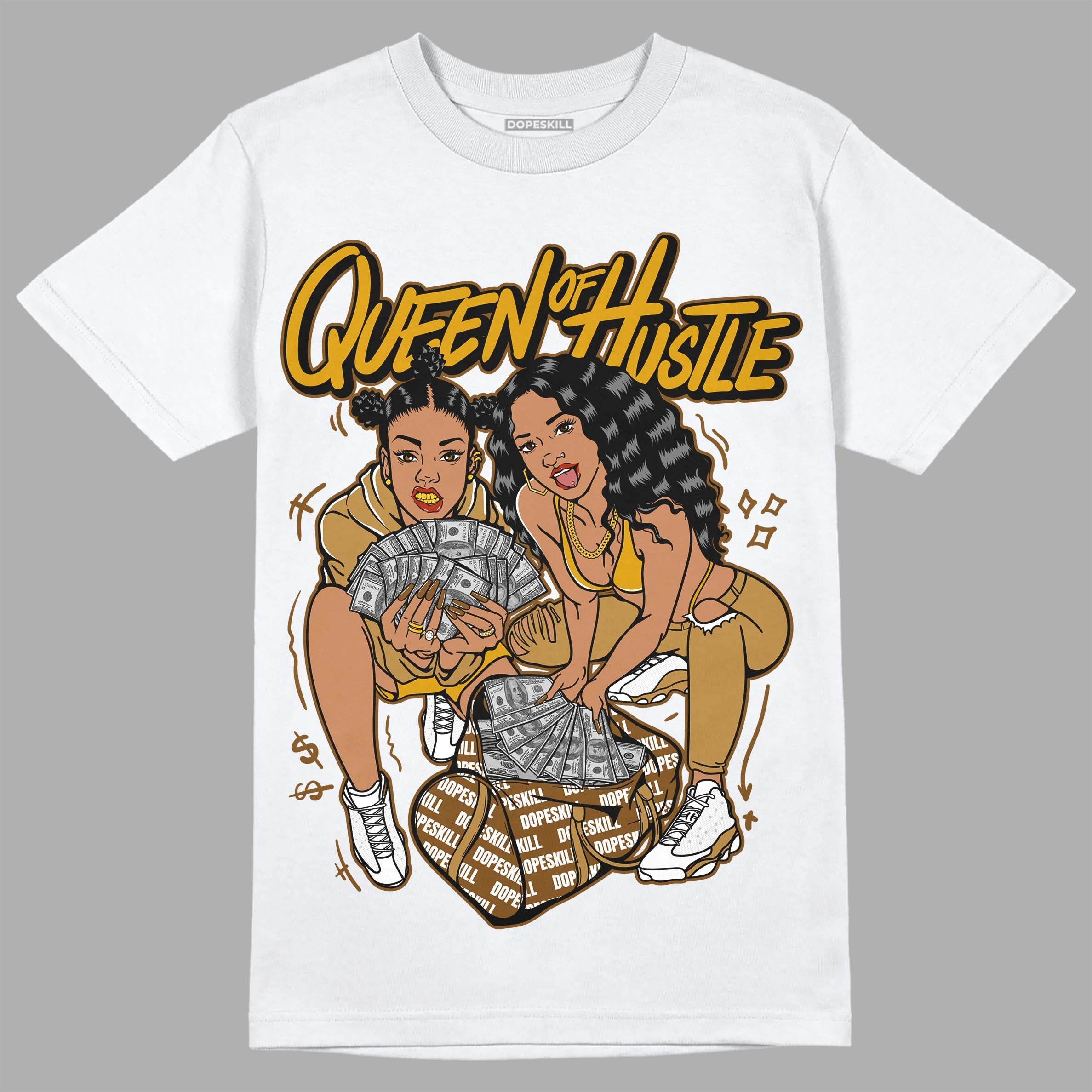 Wheat 13s superstreetwear T-Shirt Queen Of Hustle Graphic