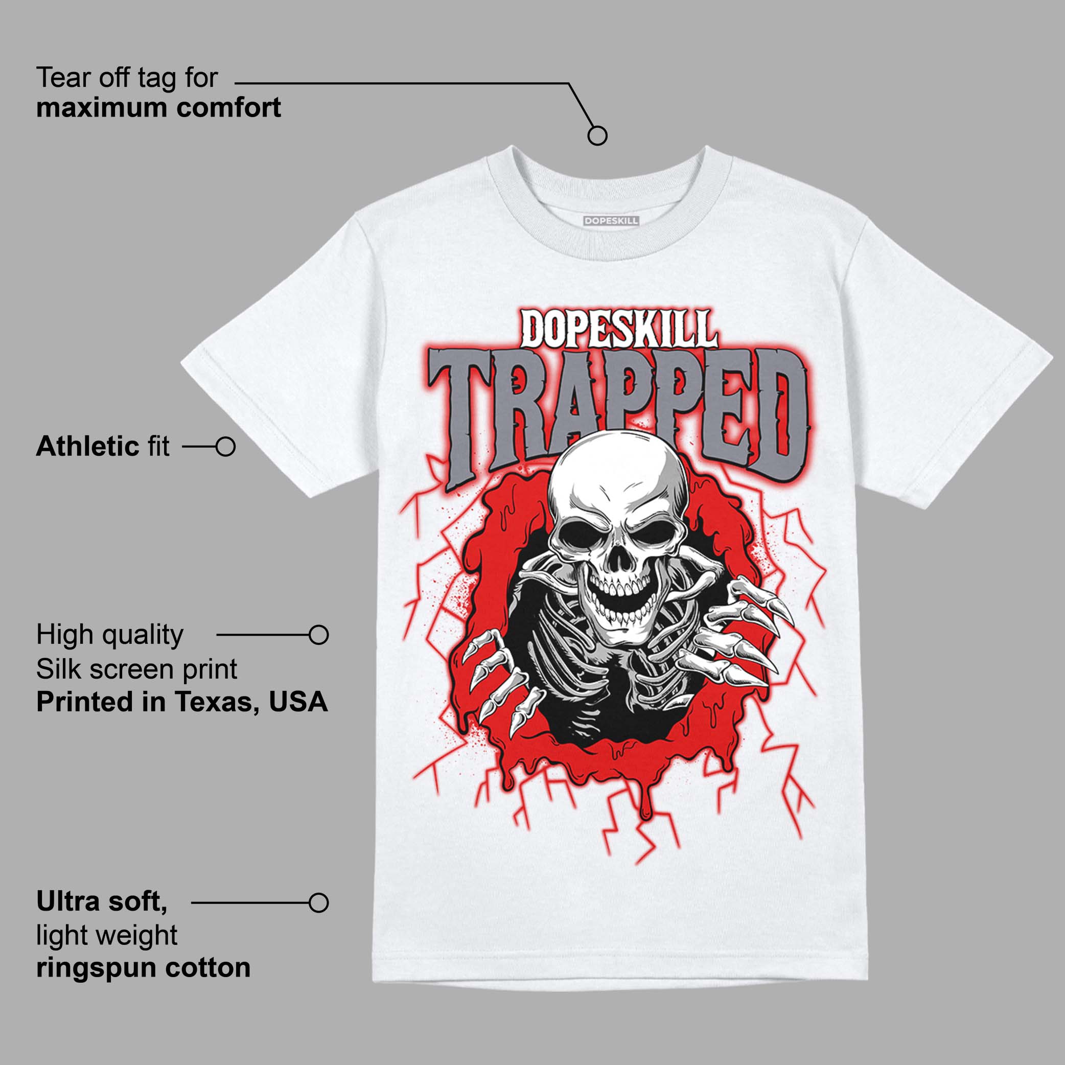 Gym Red 9s superstreetwear T-Shirt Trapped Halloween Graphic