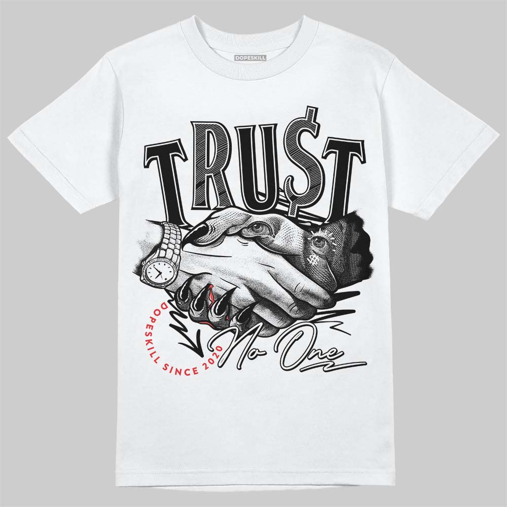White Thunder 4s superstreetwear T-Shirt Trust No One Graphic
