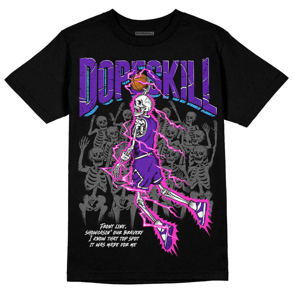 Dunk Purple Championship Court White superstreetwear T-Shirt Thunder Dunk Graphic