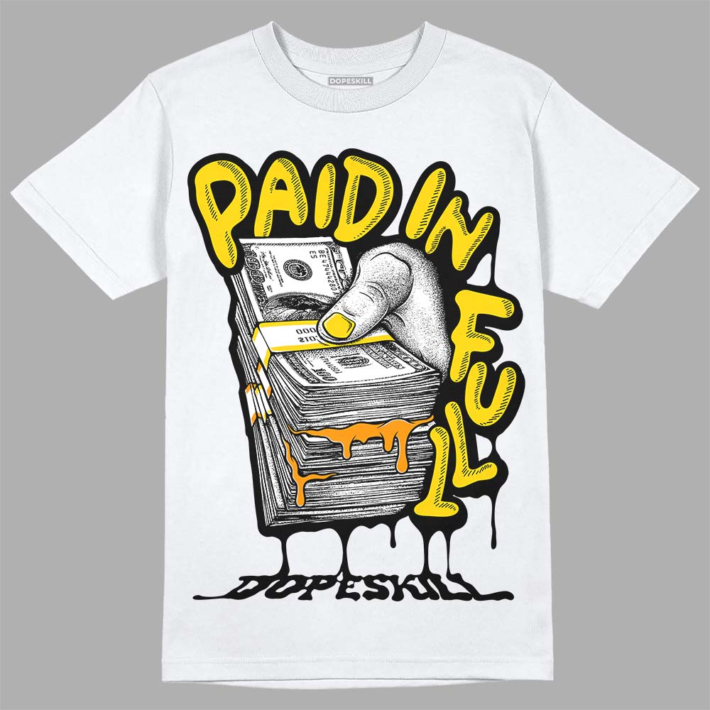 Yellow Ochre 6s superstreetwear T-Shirt Paid In Full Graphic