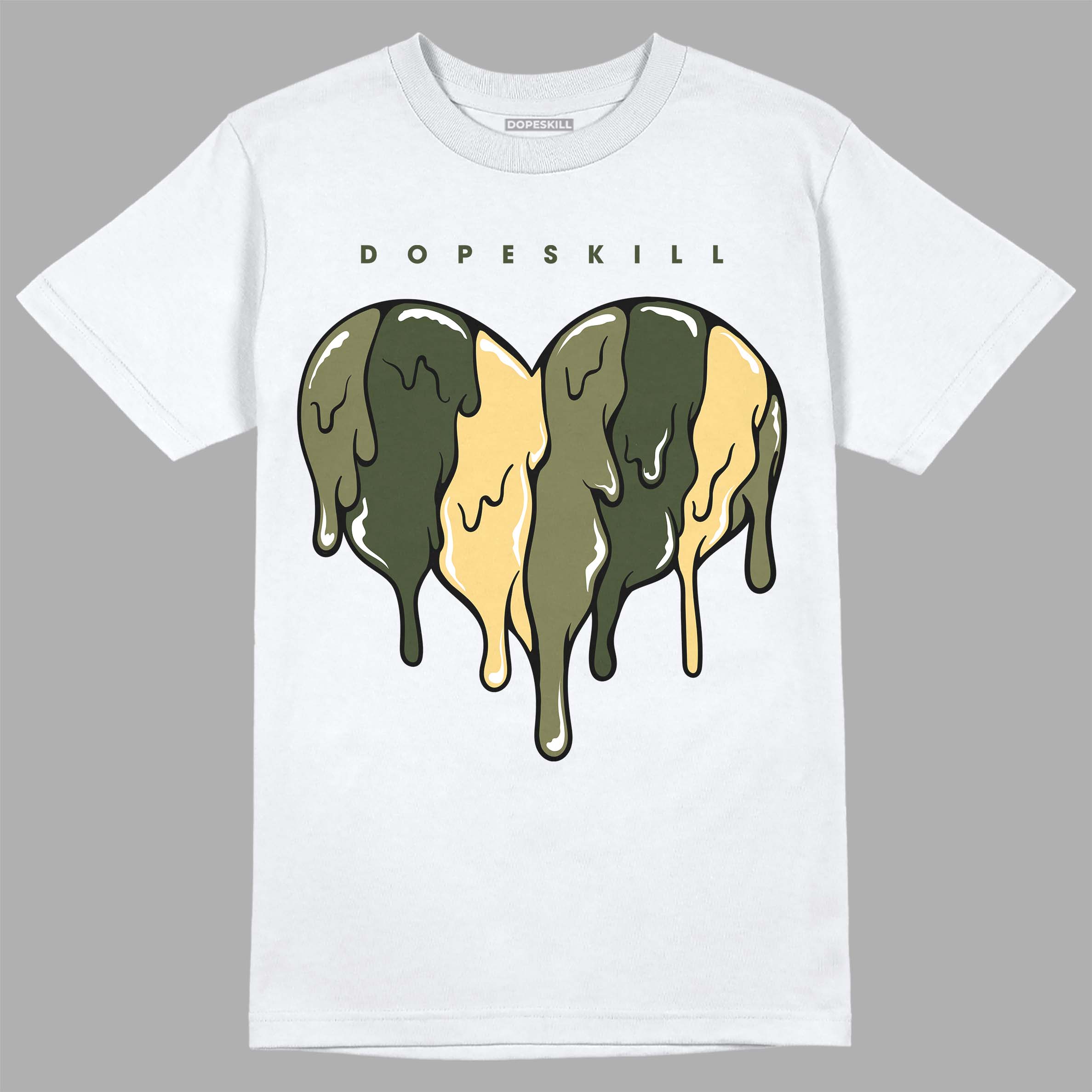 Craft Olive 4s superstreetwear T-Shirt Slime Drip Heart Graphic