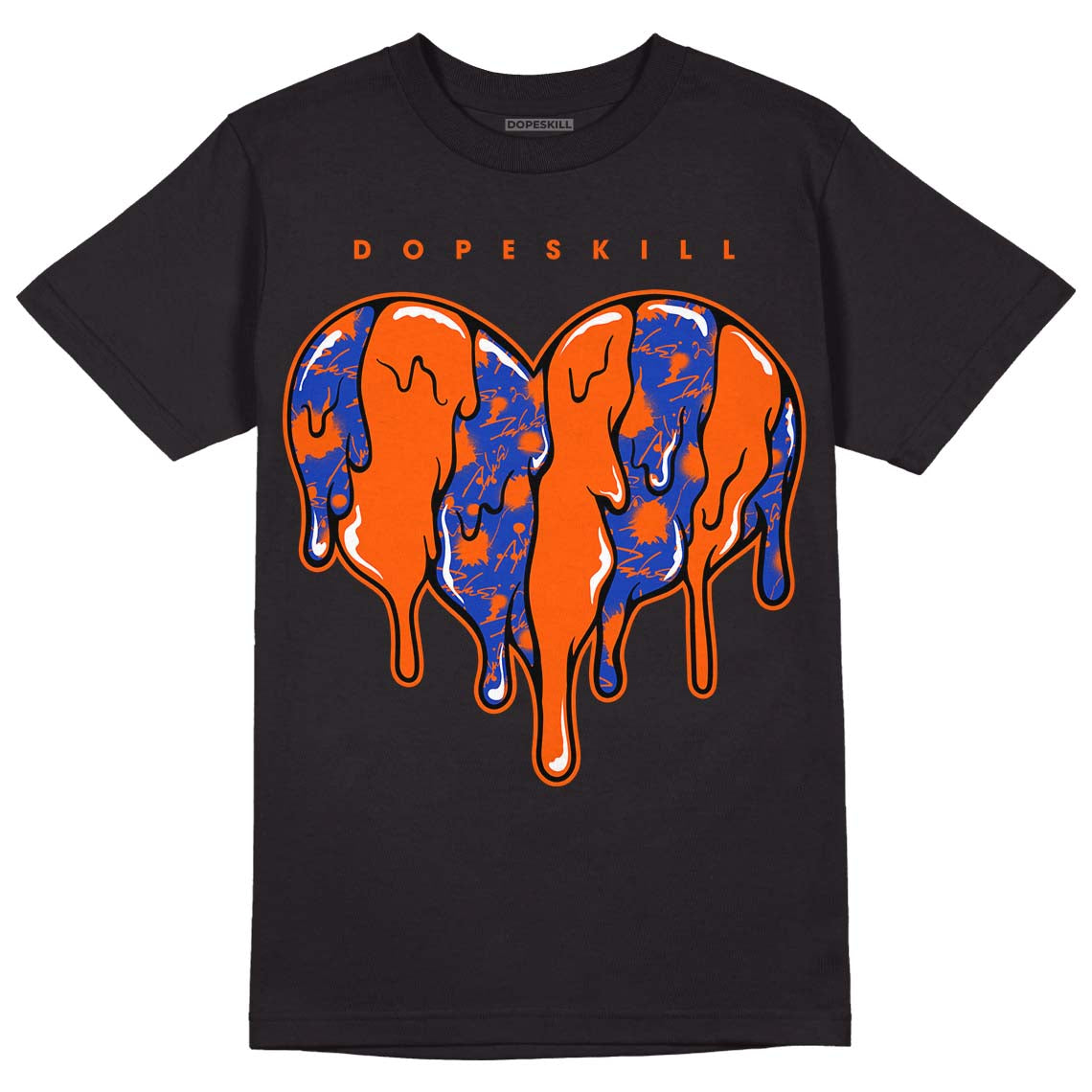 Dunk Low Futura Orange Blaze superstreetwear T-Shirt Slime Drip Heart Graphic