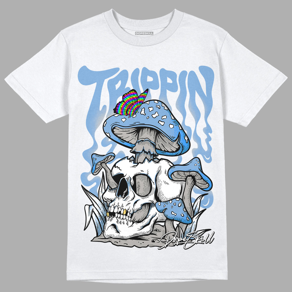University Blue 5s superstreetwear T-Shirt Trippin Graphic