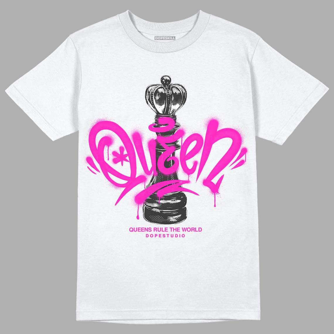 Dunk Low Active Fuchsia superstreetwear T-Shirt Queen Chess Graphic