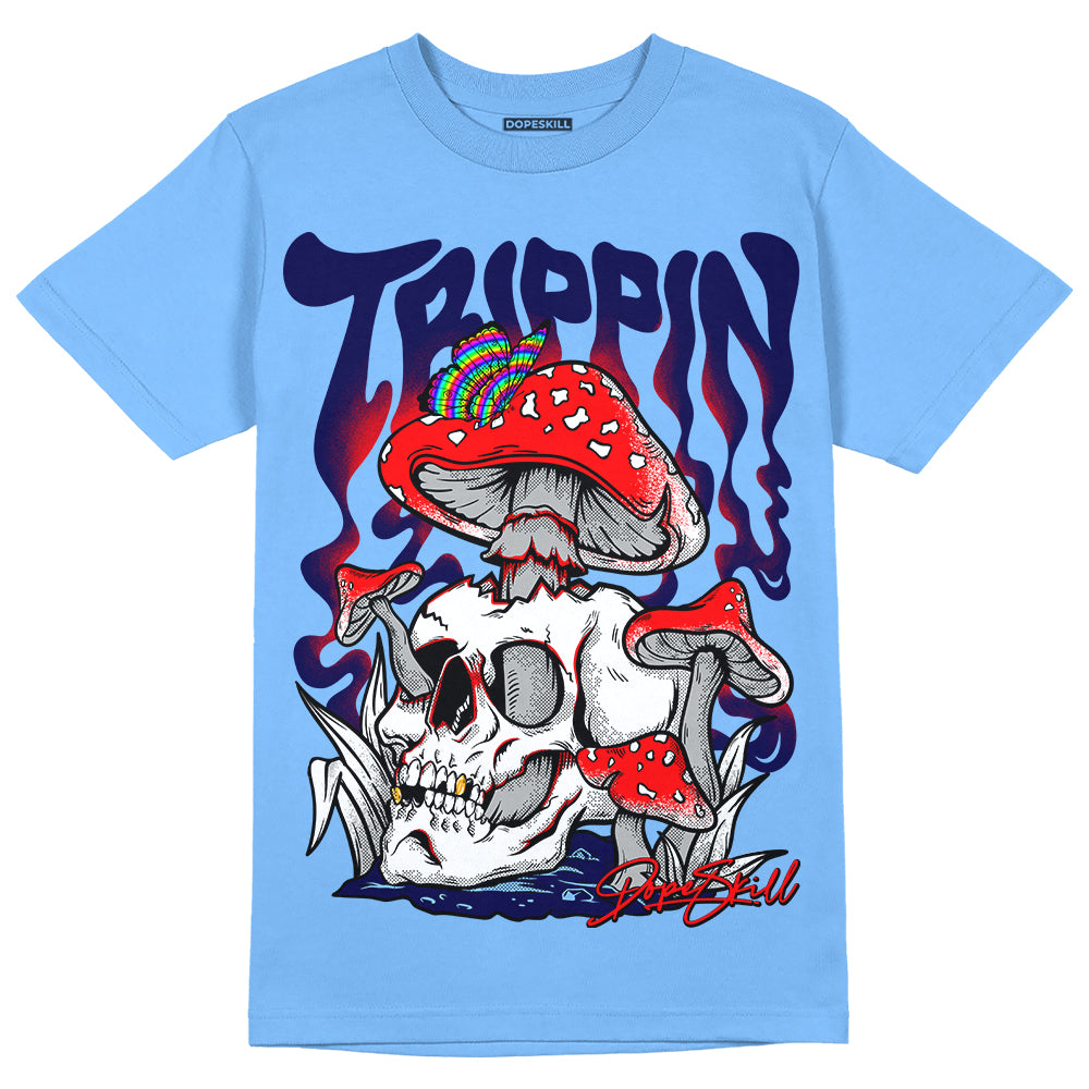 Powder Blue 9s superstreetwear Sky Blue T-shirt Trippin Graphic