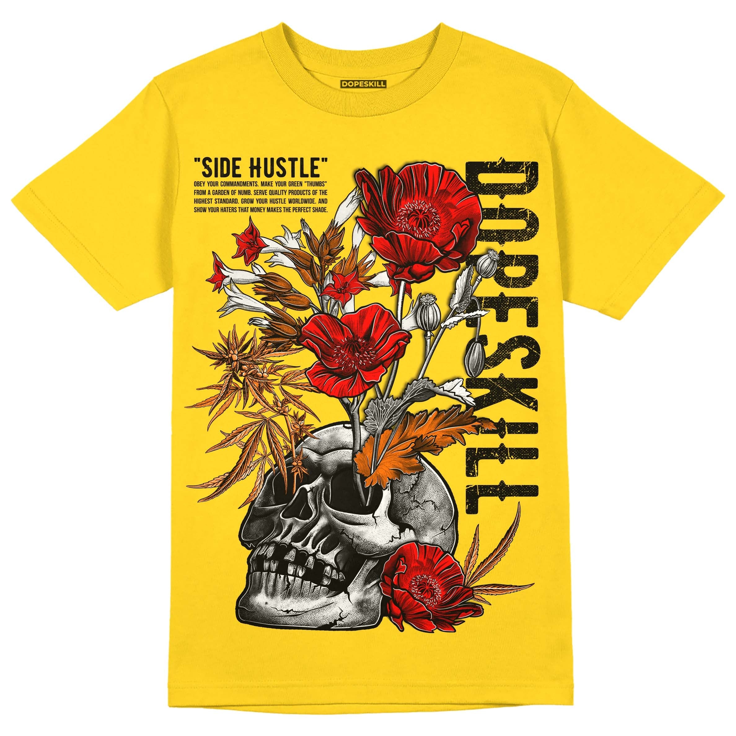 Black Tour Yellow AJ 4 Thunder superstreetwear Unisex T-Shirt Side Hustle Graphic