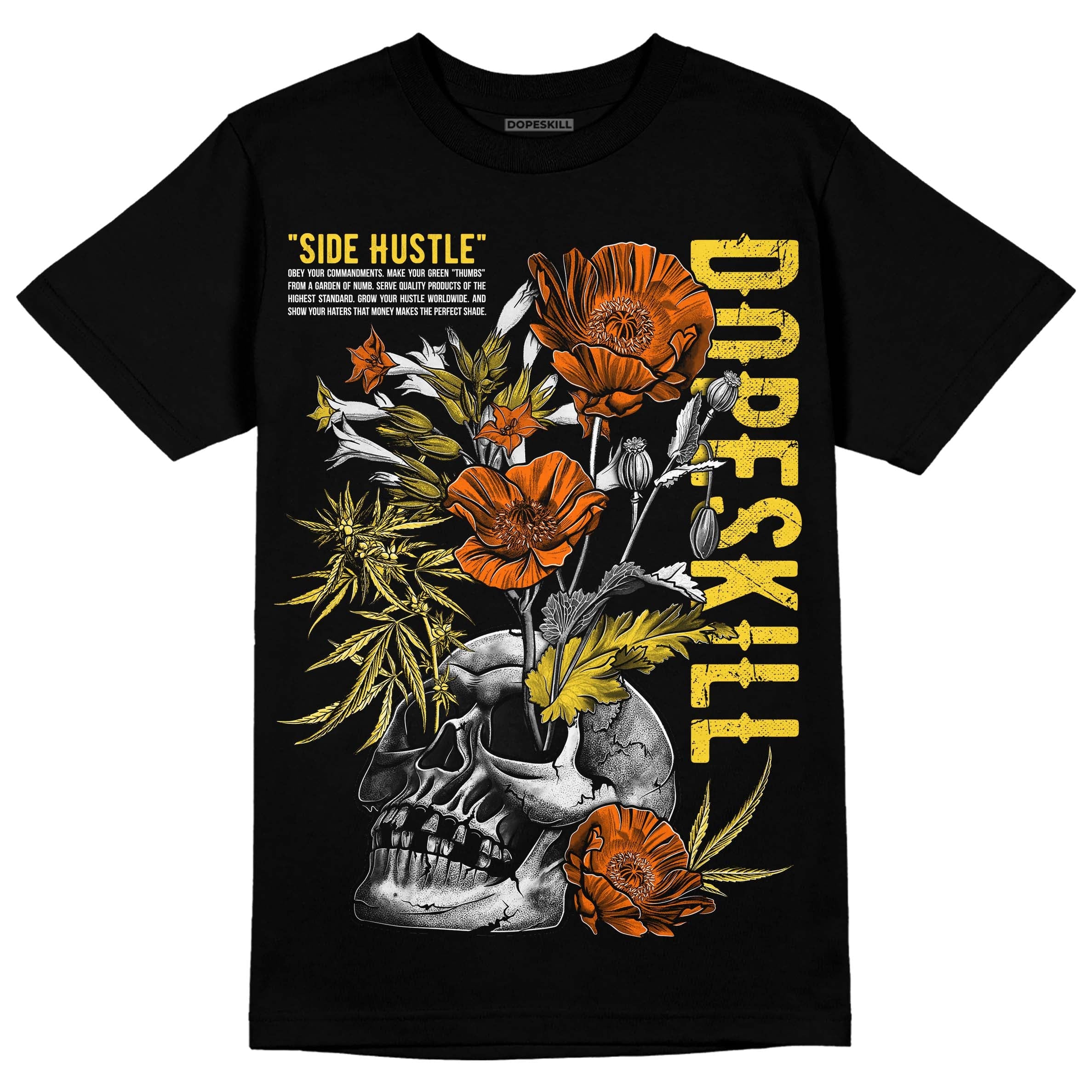 Black Tour Yellow AJ 4 Thunder superstreetwear Unisex T-Shirt Side Hustle Graphic