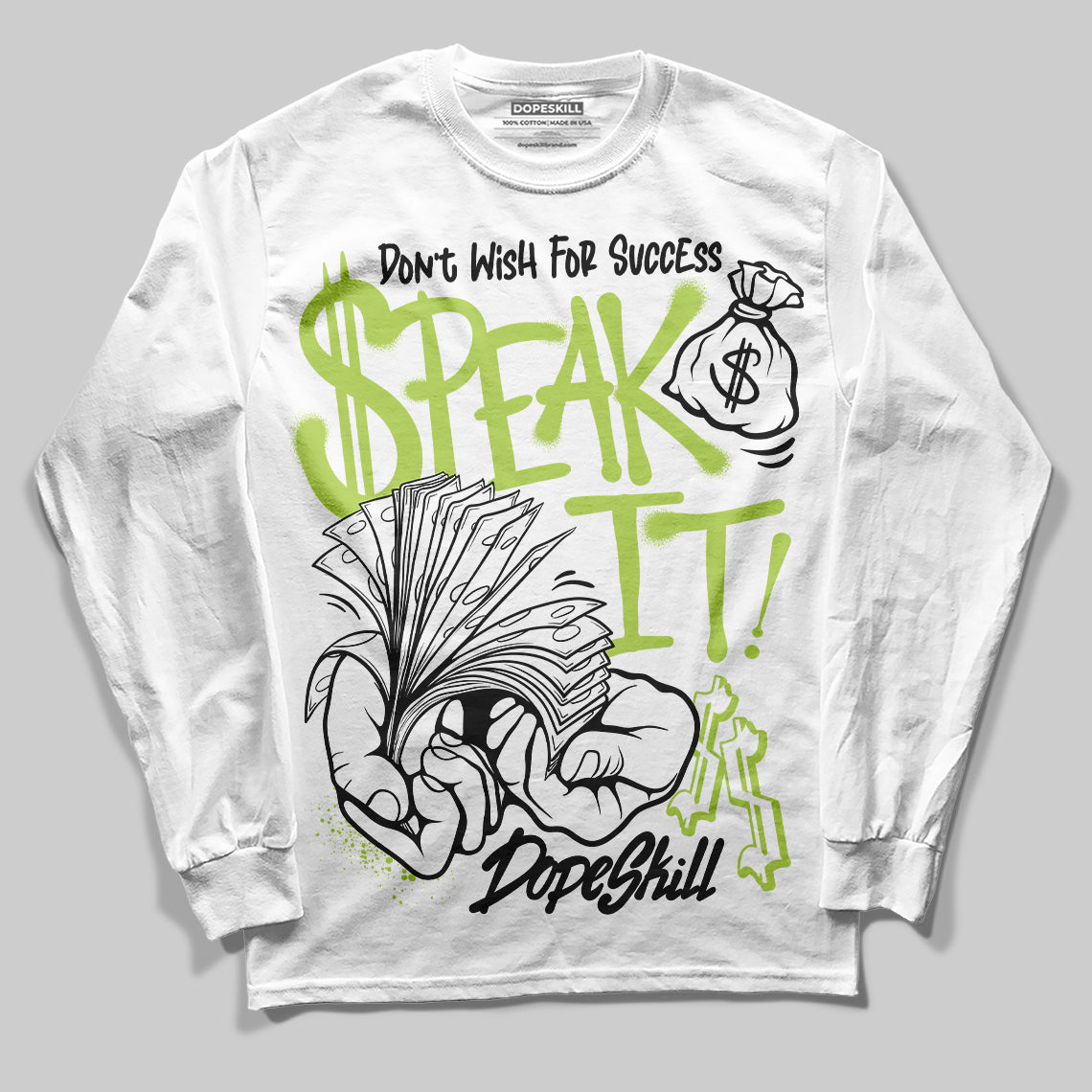 Bright Cactus 13s superstreetwear Long Sleeve T-Shirt Speak It Graphic