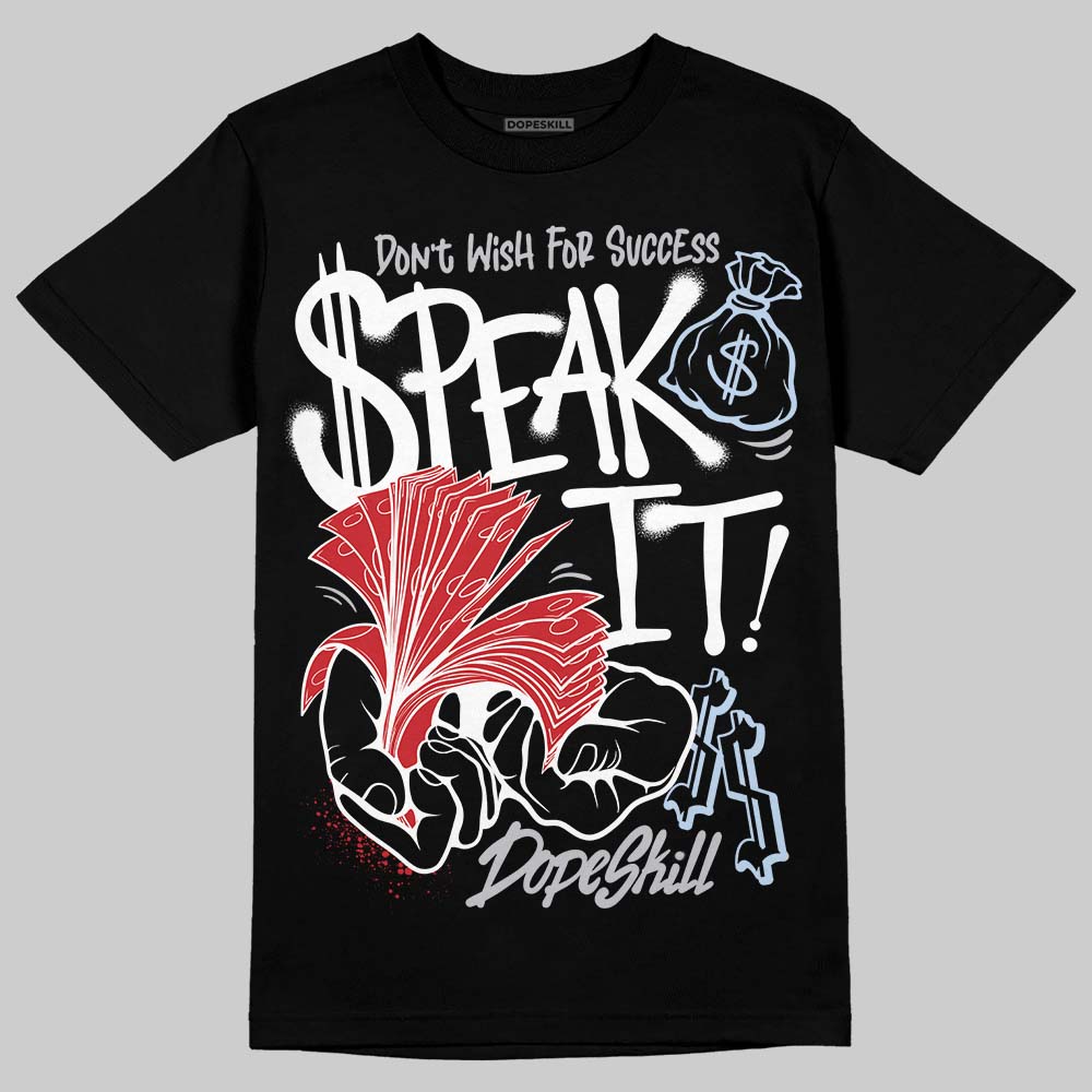 Black Metallic Reimagined 5s superstreetwear T-Shirt Speak It Graphic