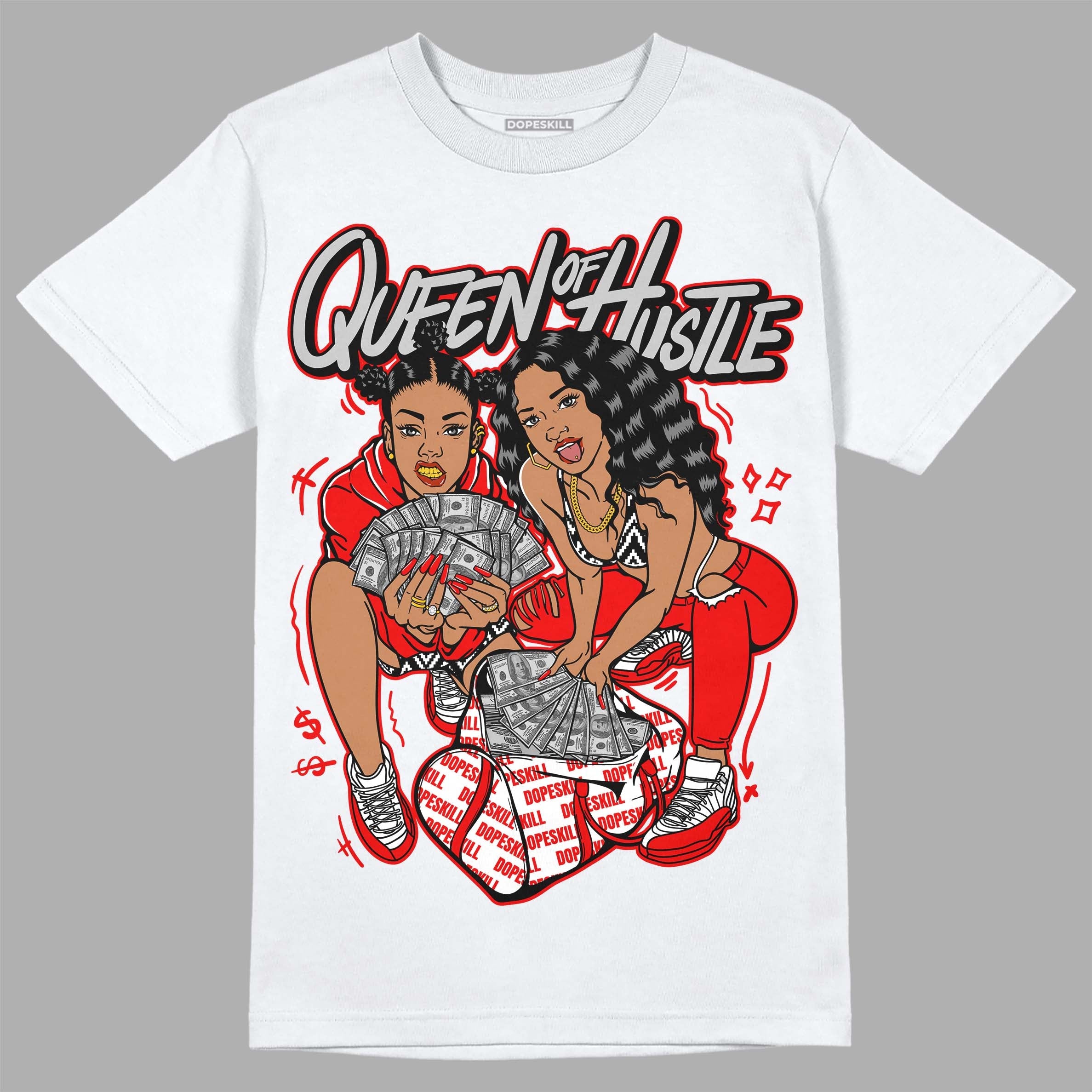 Cherry 12s superstreetwear T-Shirt Queen Of Hustle Graphic