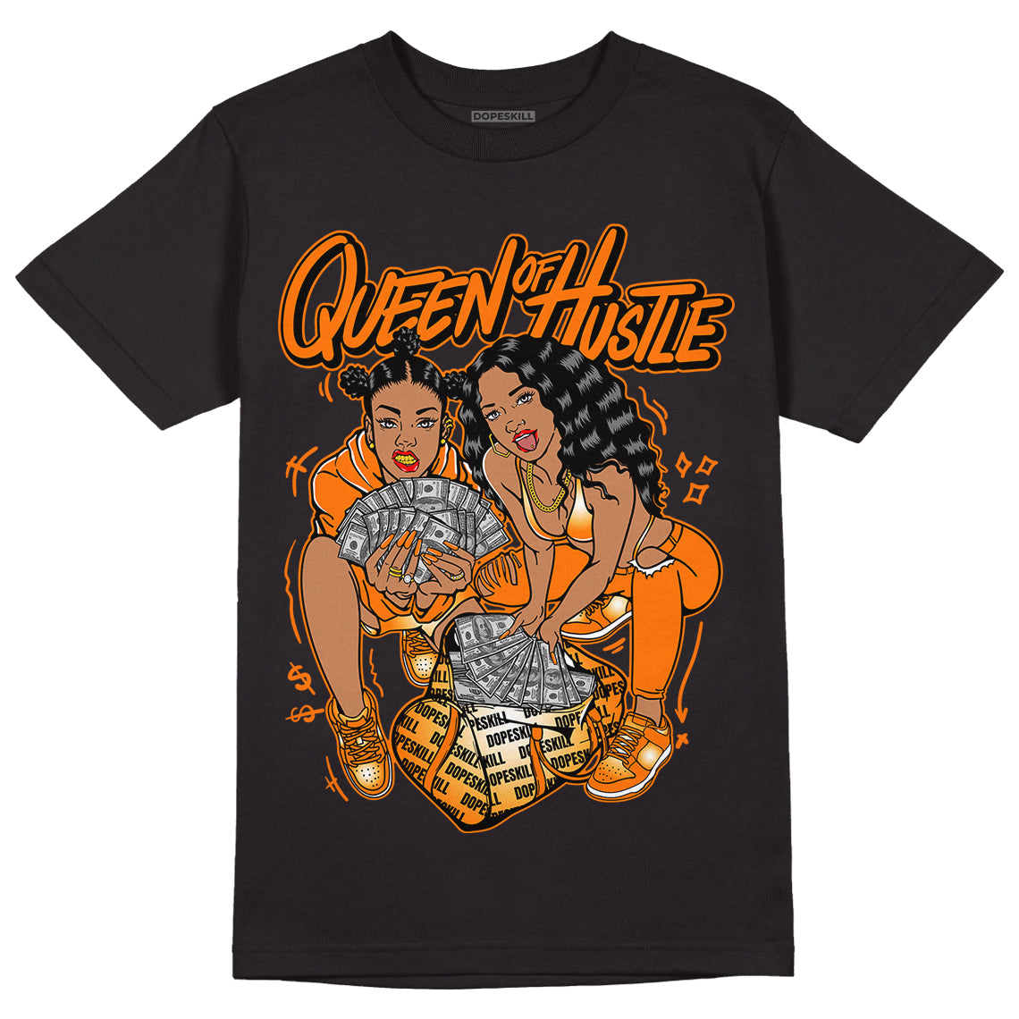 Dunk Low Magma Orange superstreetwear T-Shirt Queen Of Hustle Graphic