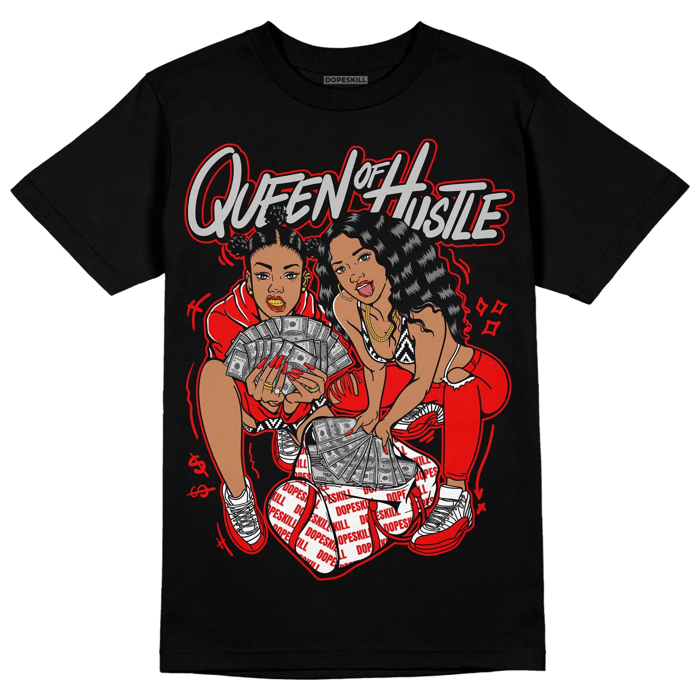 Cherry 12s superstreetwear T-Shirt Queen Of Hustle Graphic