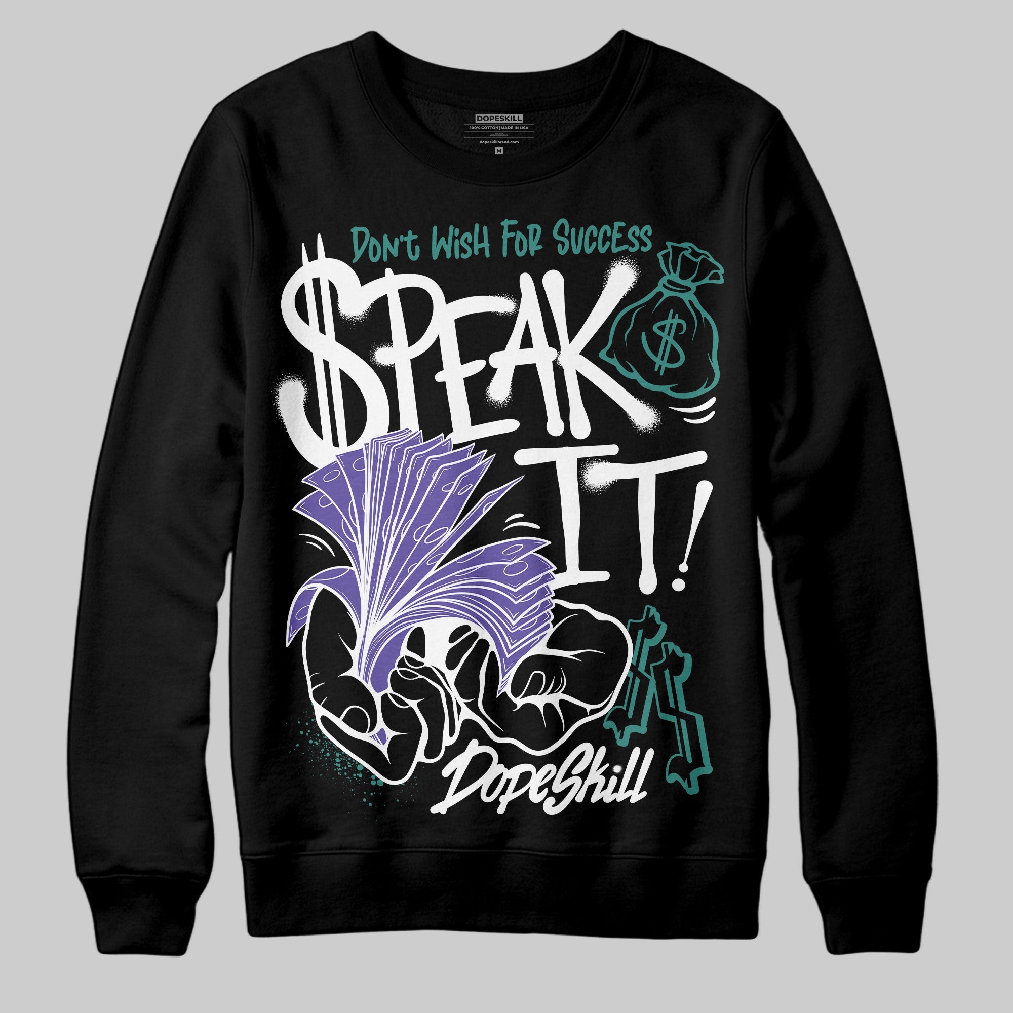 Grape 5s superstreetwear Sweatshirt Speak It Graphic