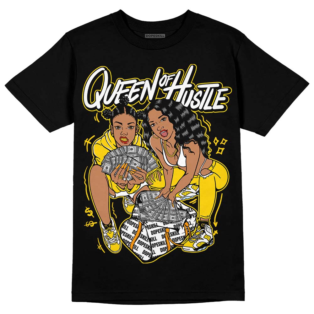 Yellow Ochre 6s superstreetwear T-Shirt Queen Of Hustle Graphic