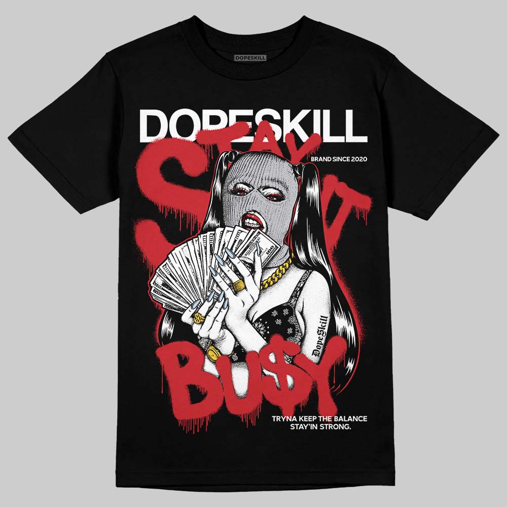 Black Metallic Reimagined 5s superstreetwear T-Shirt Stay It Busy Graphic