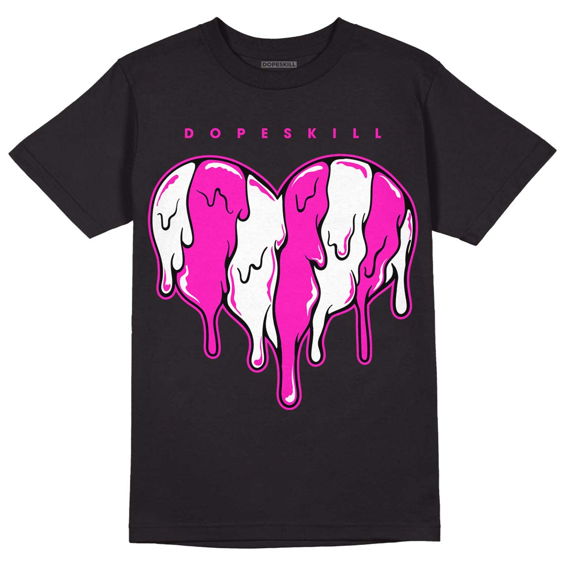 Dunk Low Active Fuchsia superstreetwear T-Shirt Slime Drip Heart Graphic