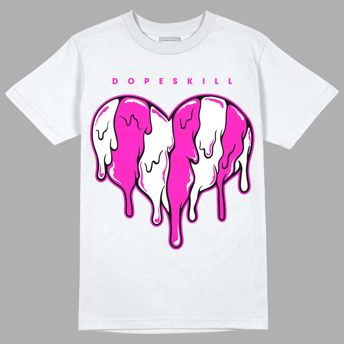 Dunk Low Active Fuchsia superstreetwear T-Shirt Slime Drip Heart Graphic