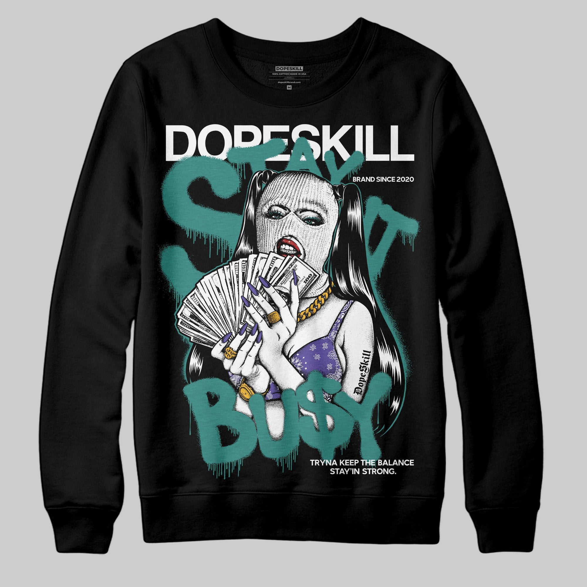 Grape 5s superstreetwear Sweatshirt Stay It Busy Graphic