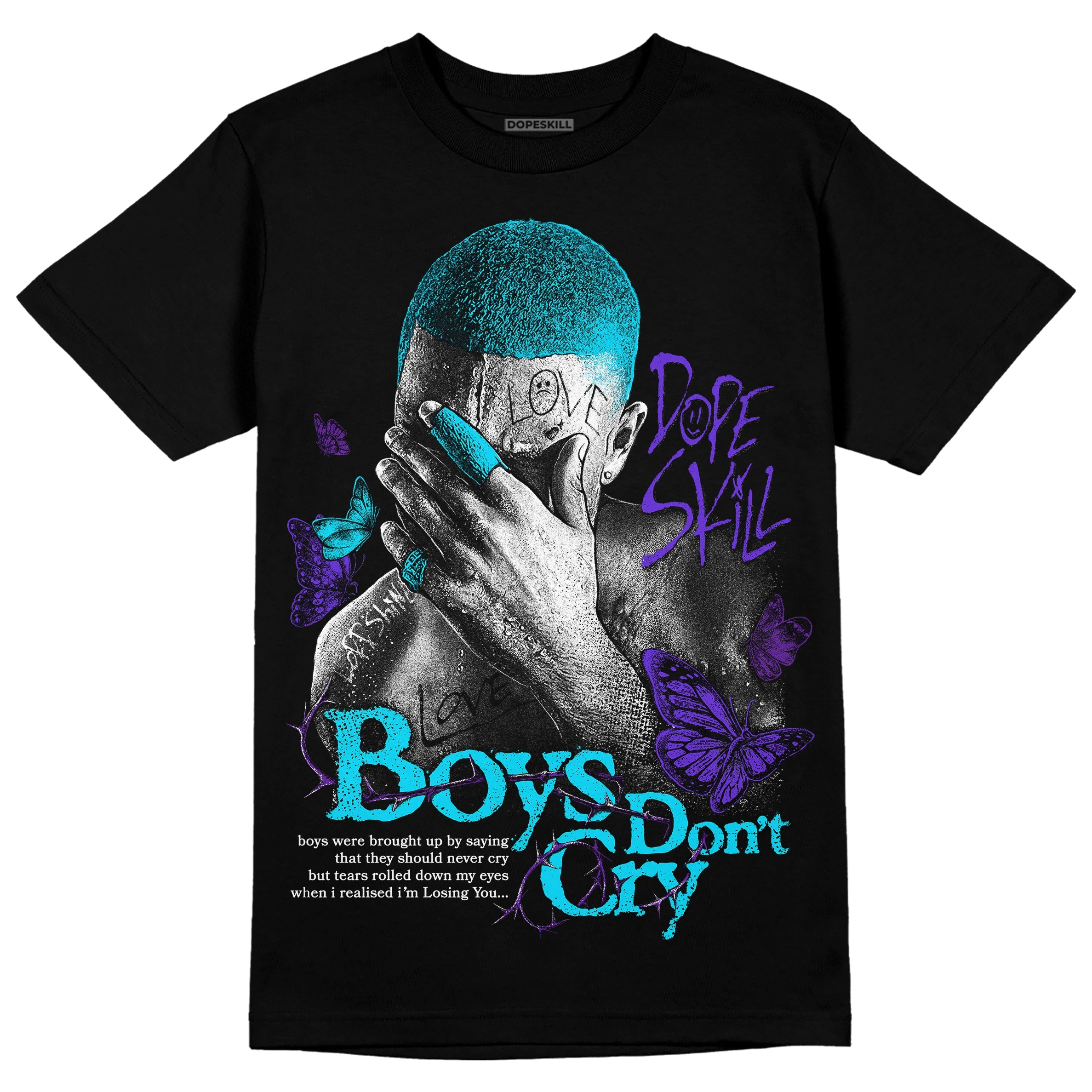 Aqua 6s superstreetwear T-Shirt Boys Don't Cry Graphic