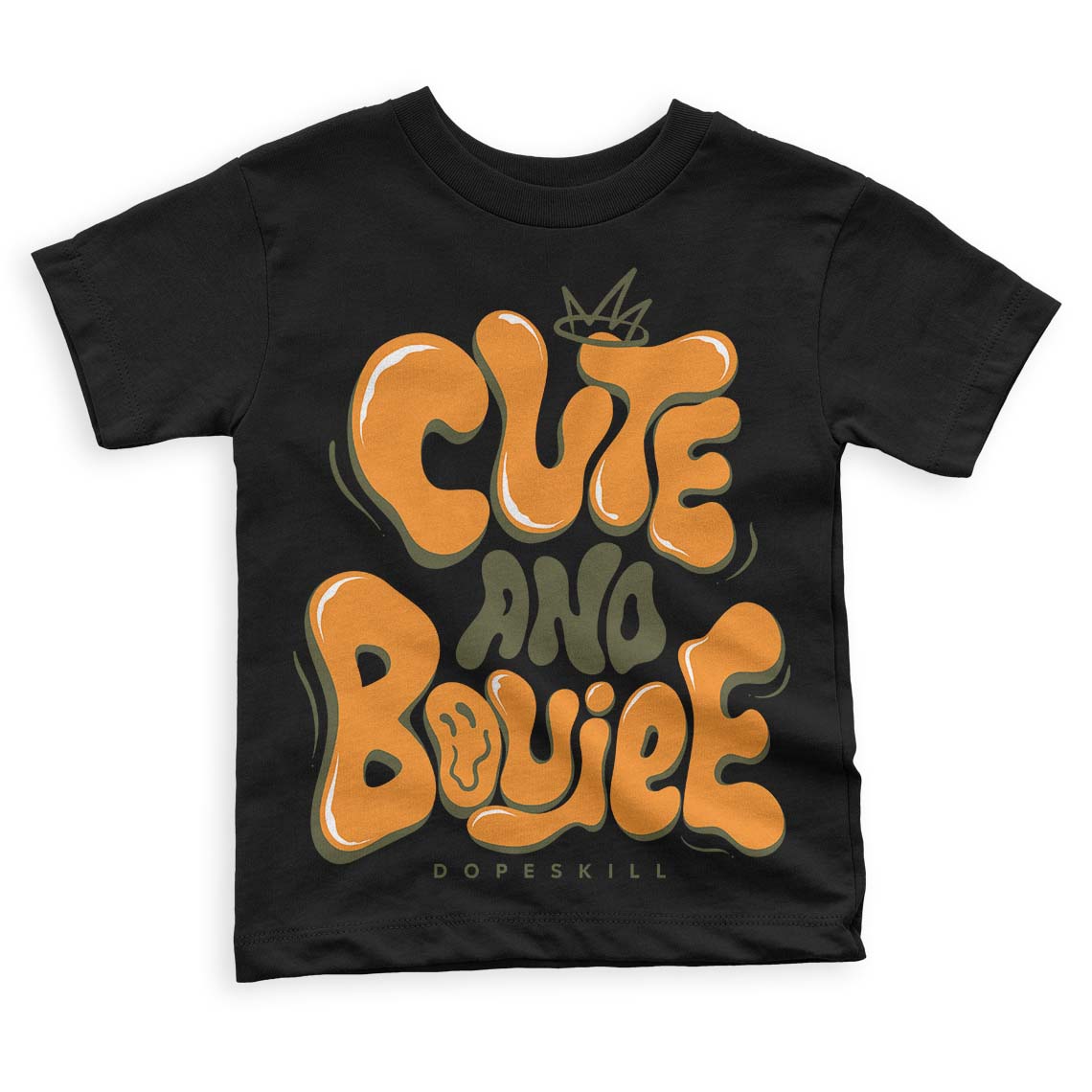Olive 5s superstreetwear Toddler Kids T-shirt Cute and Boujee Graphic