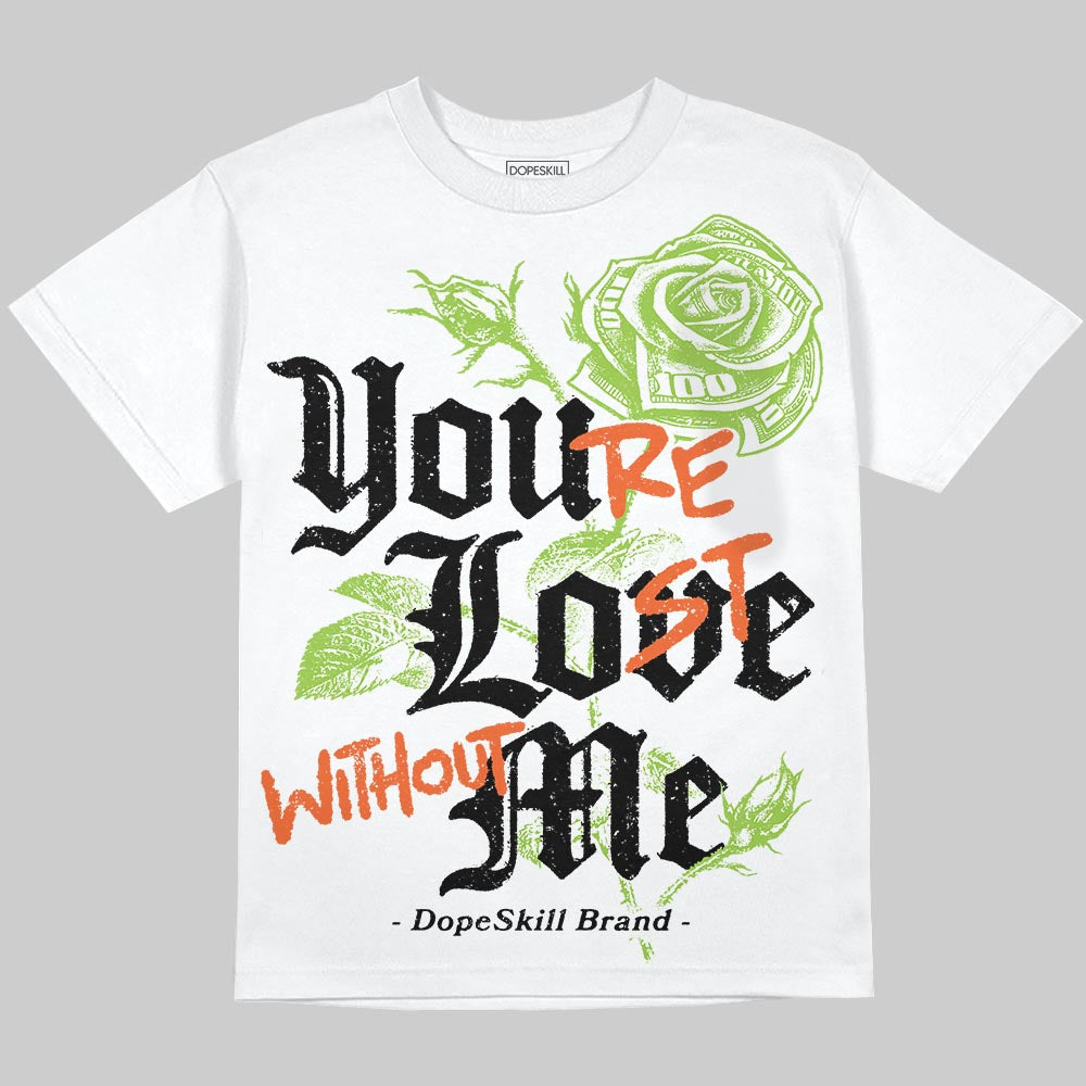 Neon Green Collection superstreetwear Oversize Print T-Shirt You're Lost Without Me Graphic