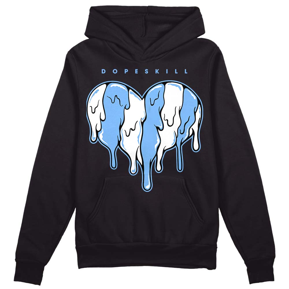 Powder Blue 9s superstreetwear Hoodie Sweatshirt Slime Drip Heart Graphic