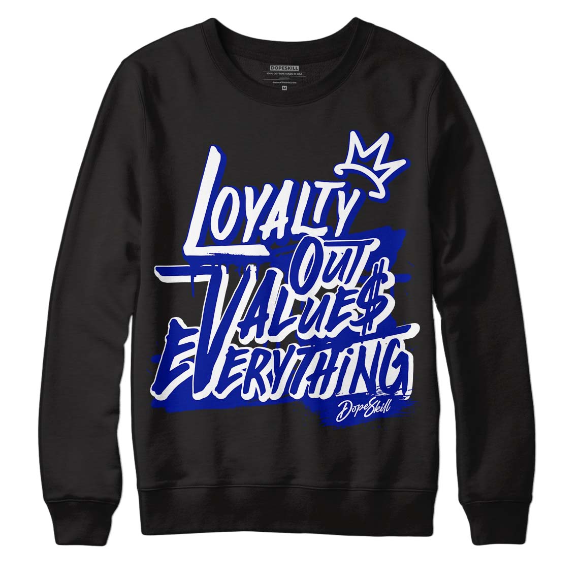 Racer Blue White Dunk Low superstreetwear Sweatshirt LOVE Graphic