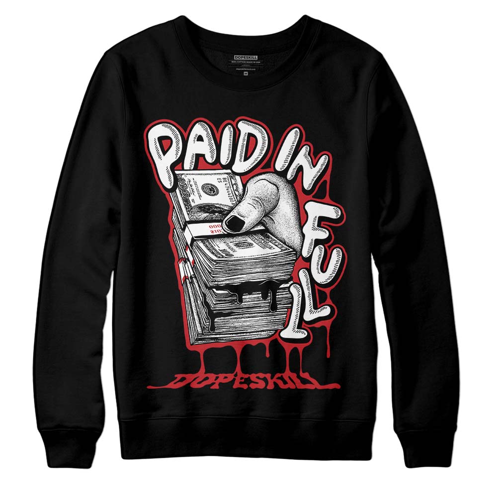 Red Taxi 12s superstreetwear Sweatshirt Paid In Full Graphic