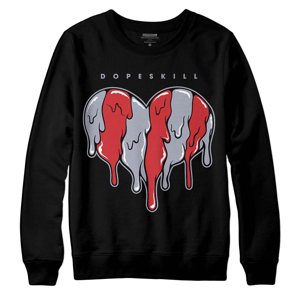 Bred Reimagined 4s superstreetwear Sweatshirt Slime Drip Heart Graphic