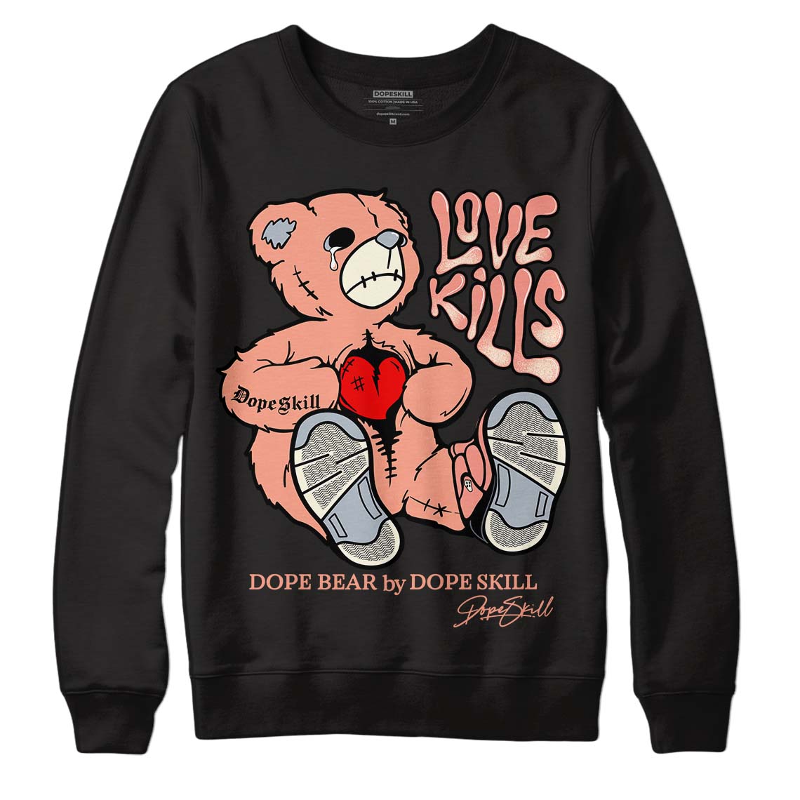 Crimson Bliss 5s superstreetwear Sweatshirt Love Kills Graphic