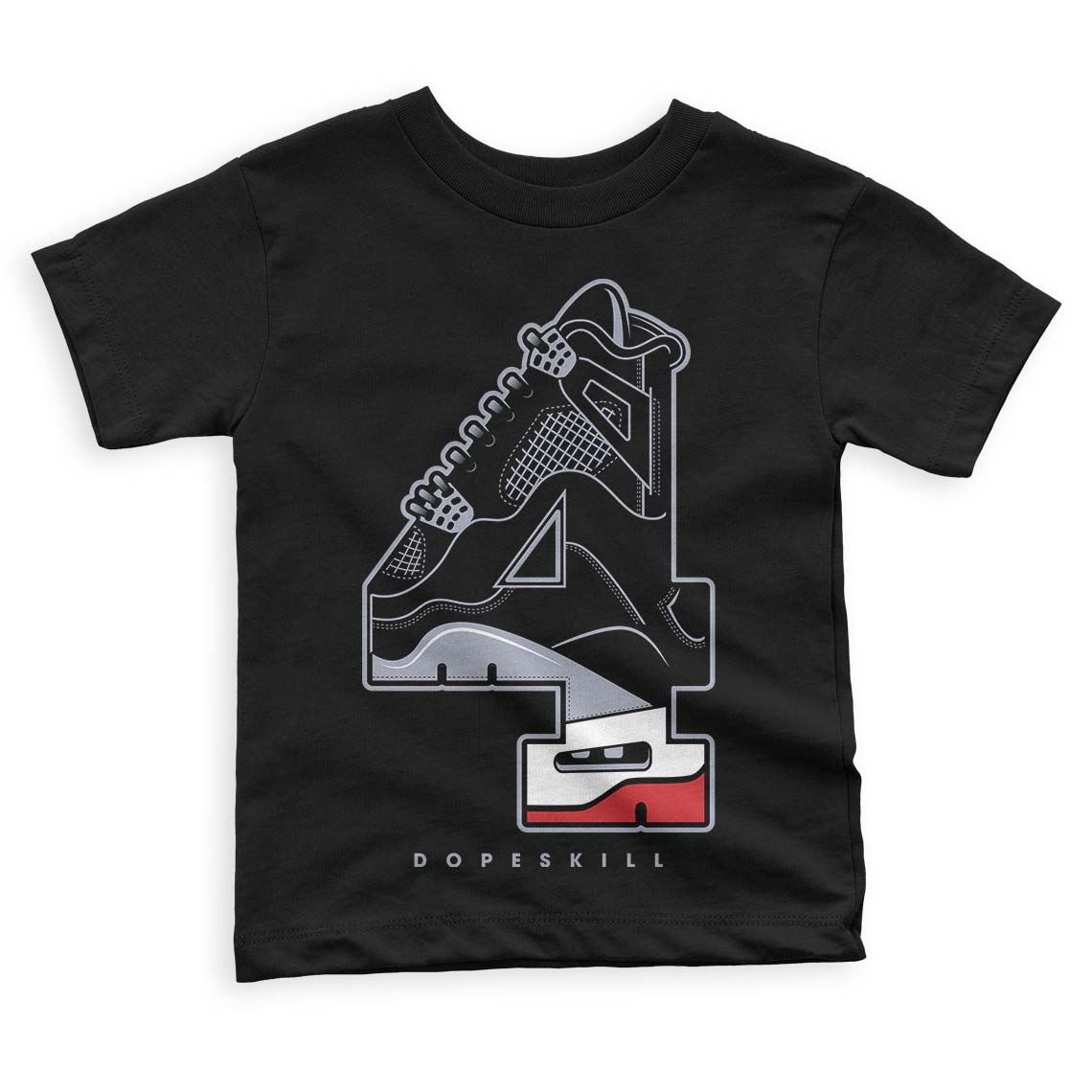 Bred Reimagined 4s superstreetwear Toddler Kids T-shirt No.4 Graphic