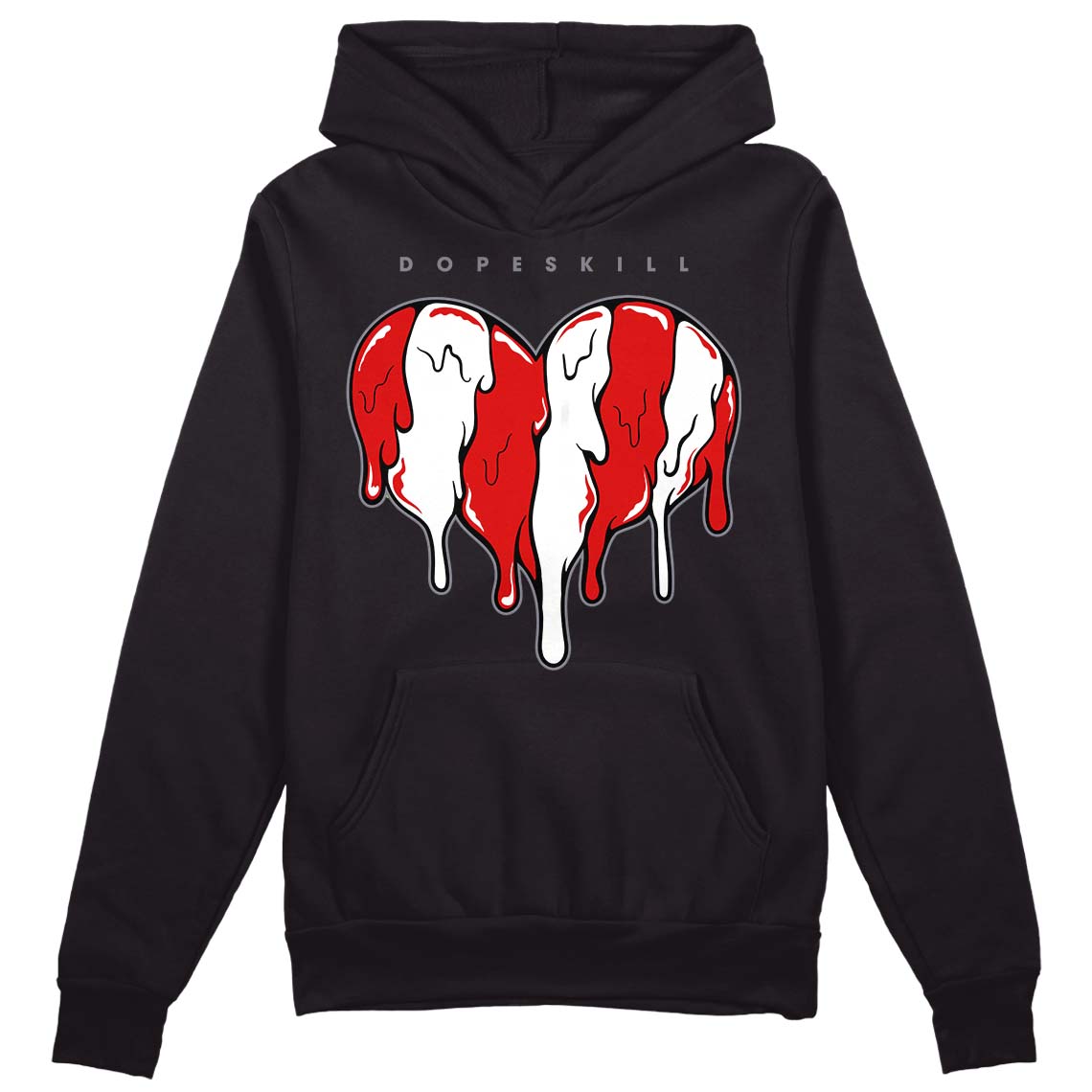 Gym Red 9s superstreetwear Hoodie Sweatshirt Slime Drip Heart Graphic