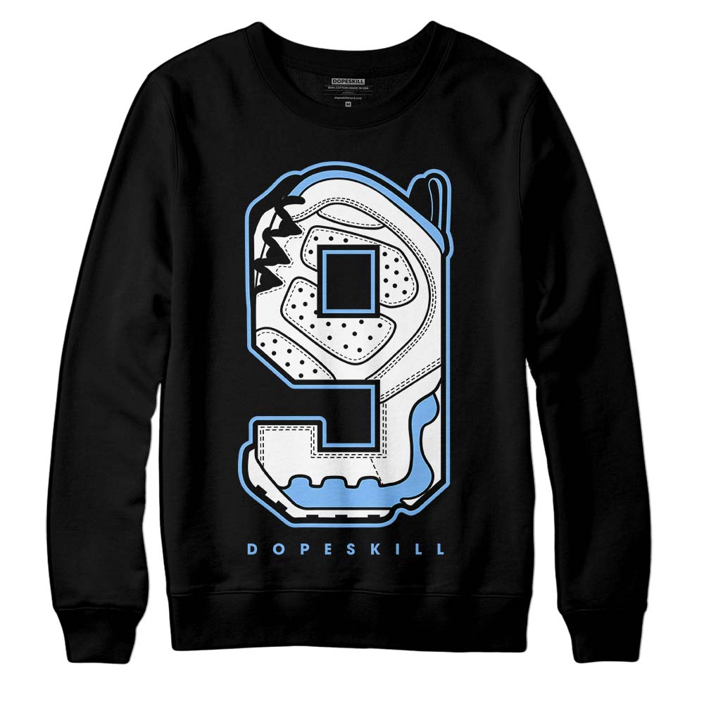 Powder Blue 9s superstreetwear Sweatshirt No.9 Graphic