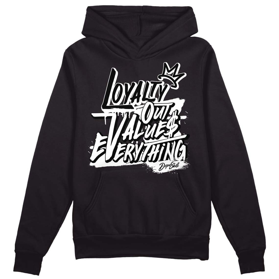 85 Black White 1s superstreetwear Hoodie Sweatshirt LOVE Graphic