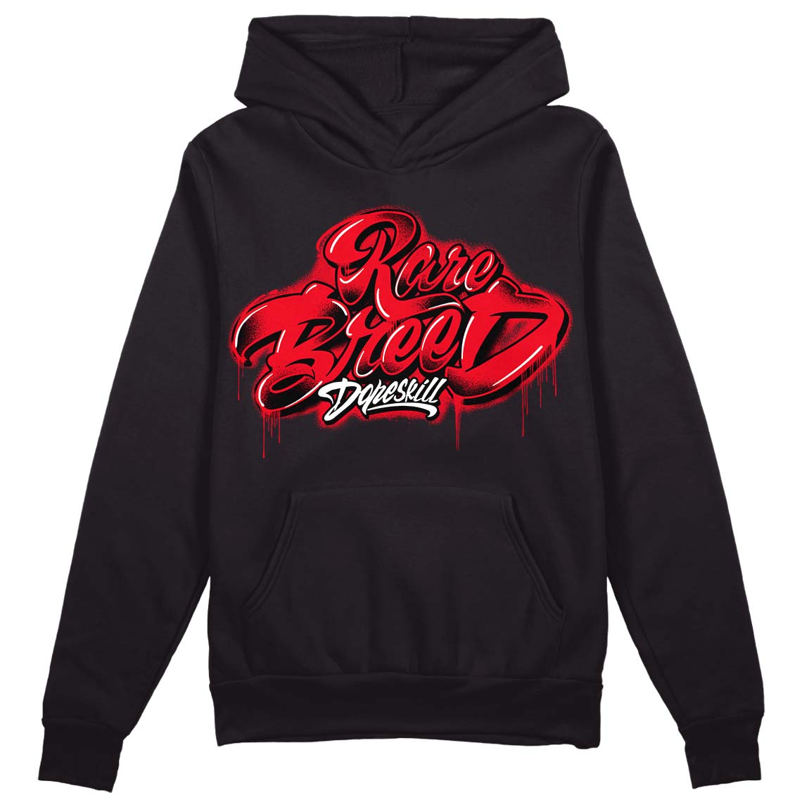 Red Thunder 4s superstreetwear Hoodie Sweatshirt Rare Breed Type Graphic