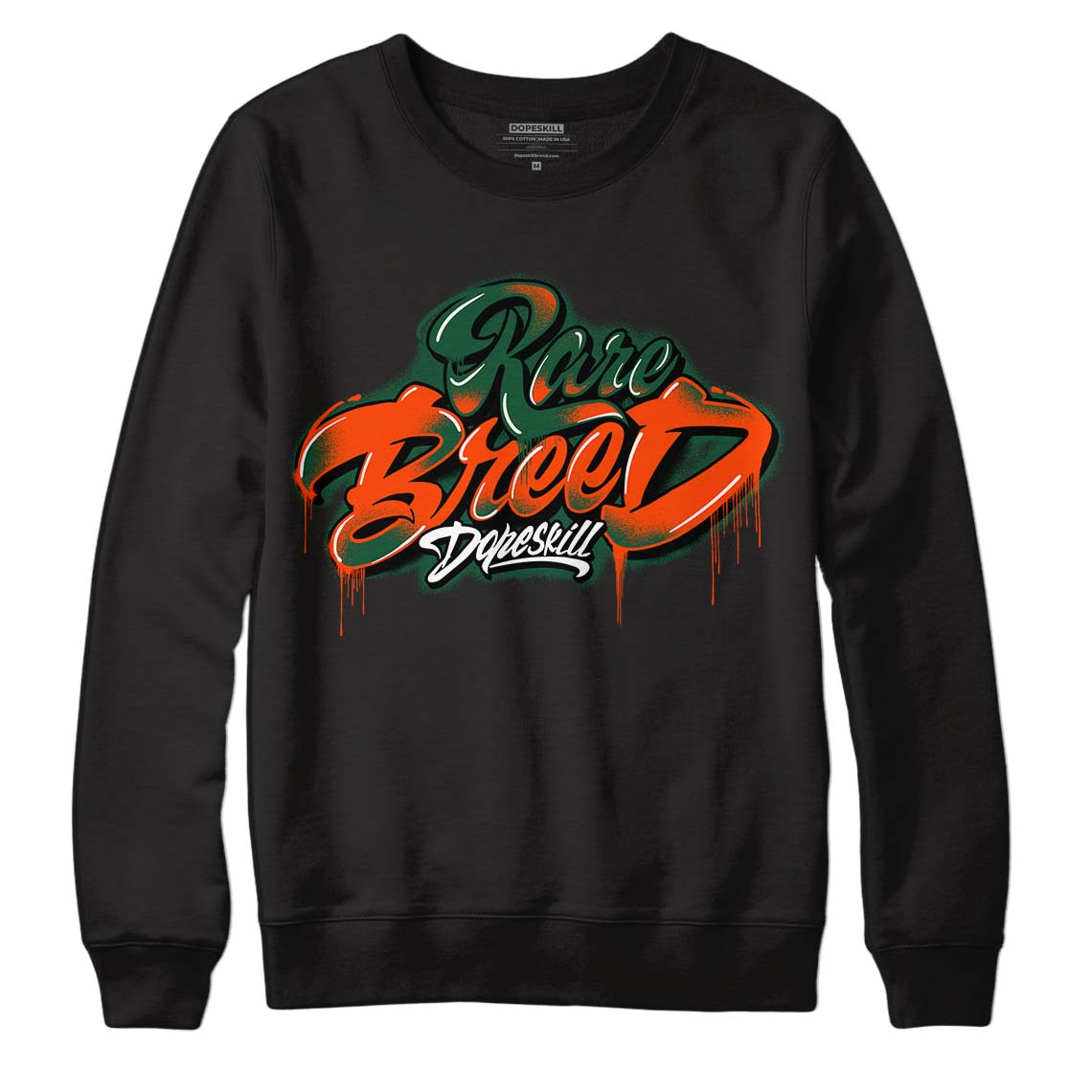 Dunk Low Team Dark Green Orange superstreetwear Sweatshirt Rare Breed Type Graphic