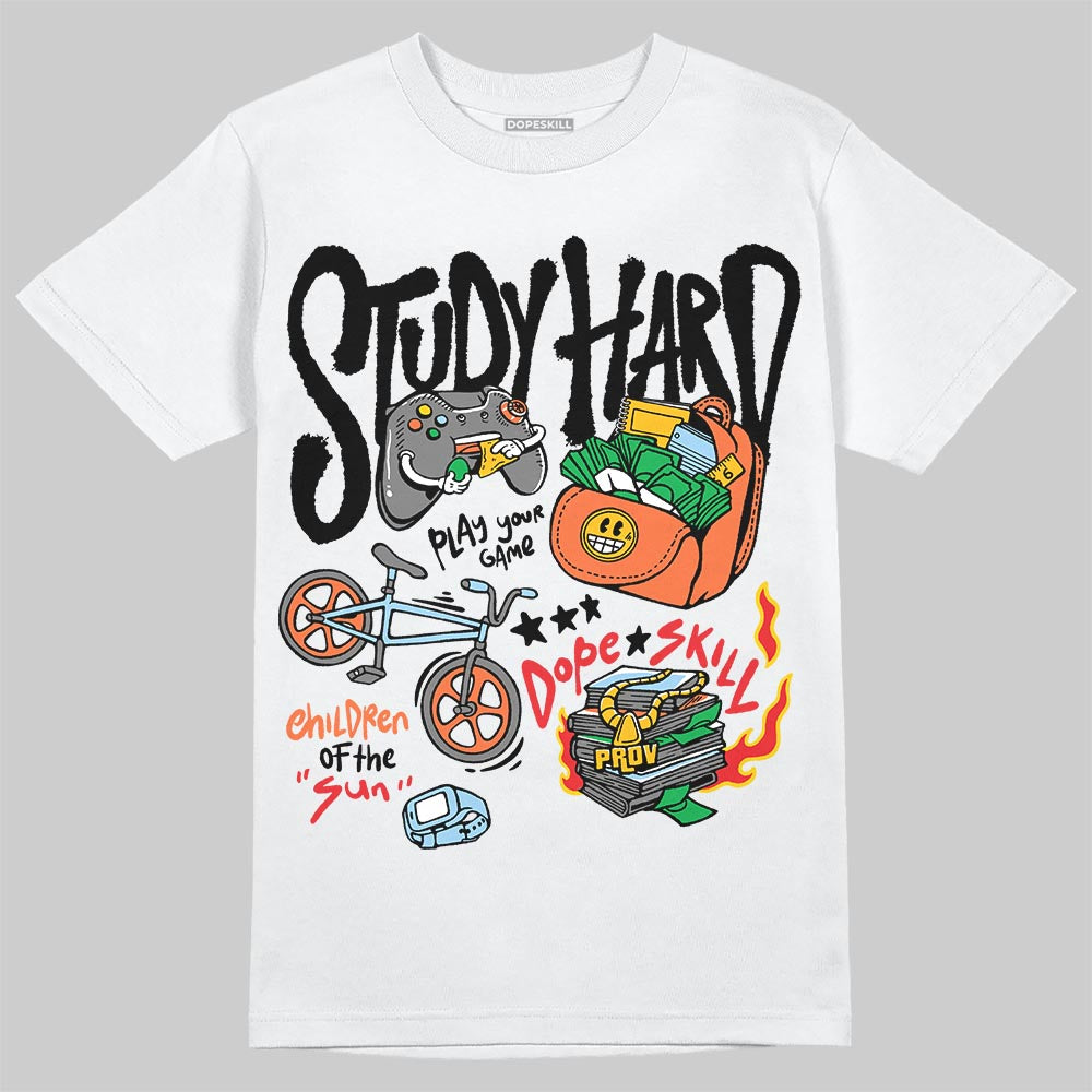 Dunk Panda White Black superstreetwear T-Shirt Study Hard Graphic