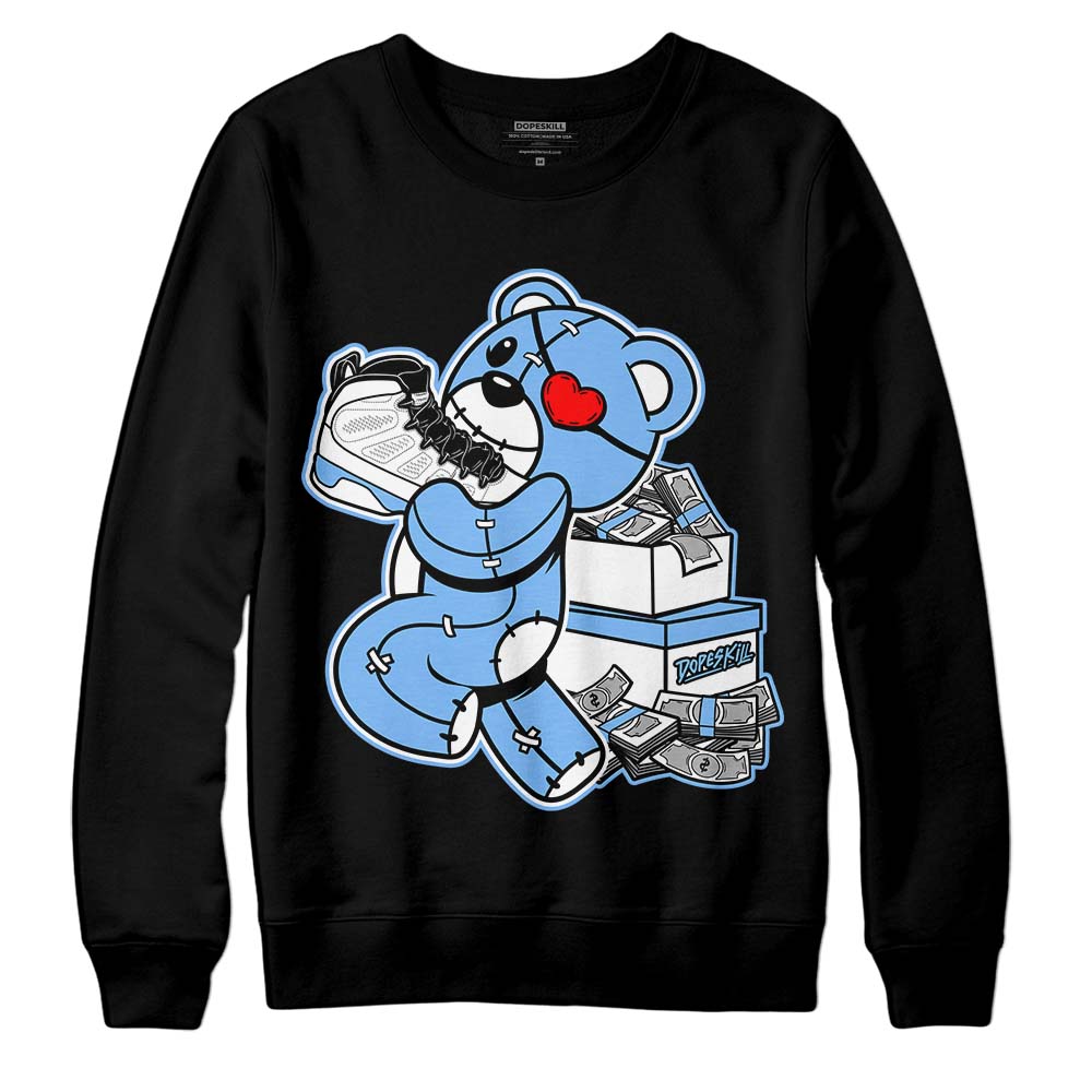 Powder Blue 9s superstreetwear Sweatshirt Bear Steals Sneaker Graphic